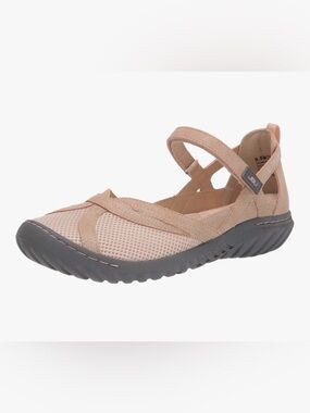 JBU Women's Dusty Pink Mary Jane Slip-On Clog